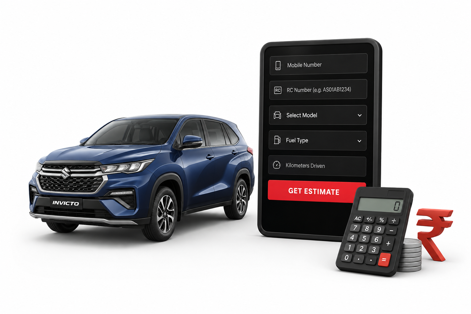 Service cost calculator with Maruti Dzire